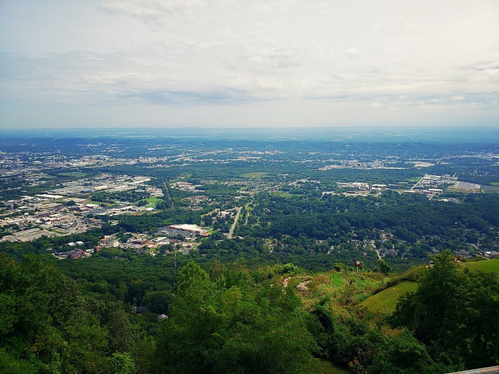 view from lookout mountain in chattanooga