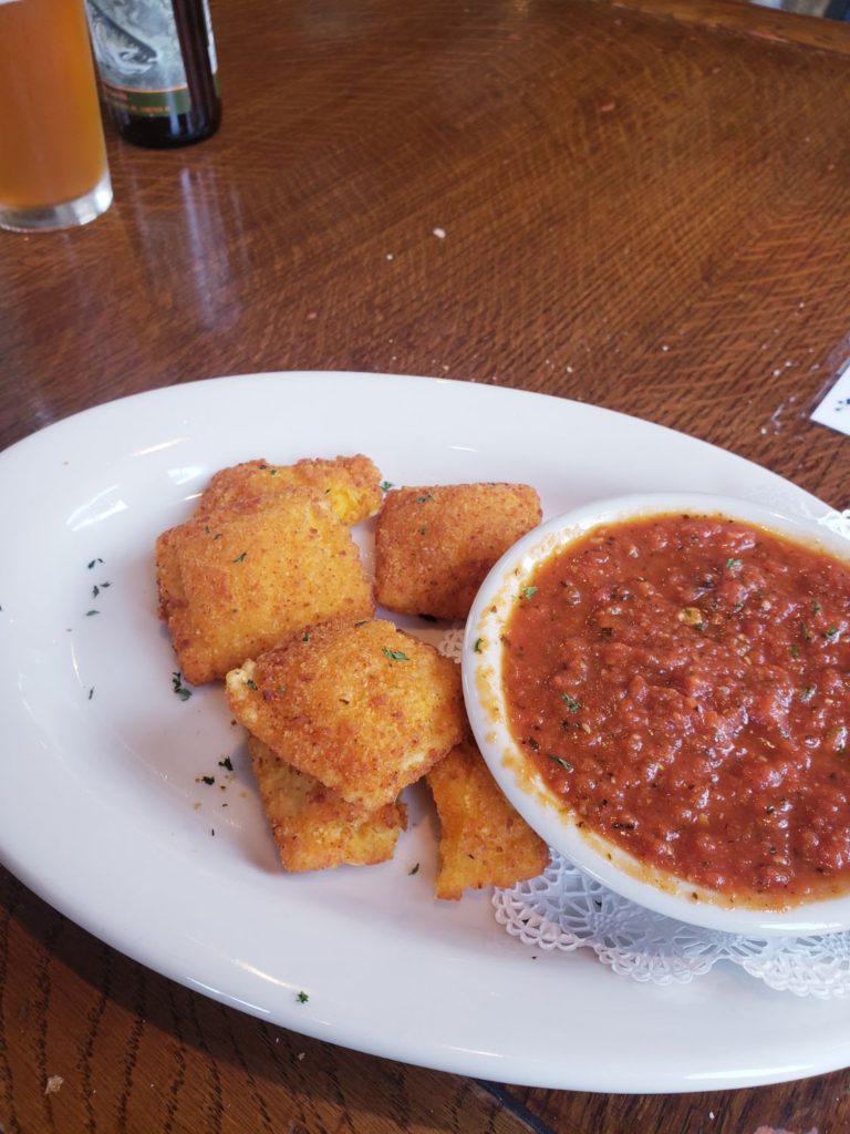 fried ravioli from tony's trattoria in chattanooga