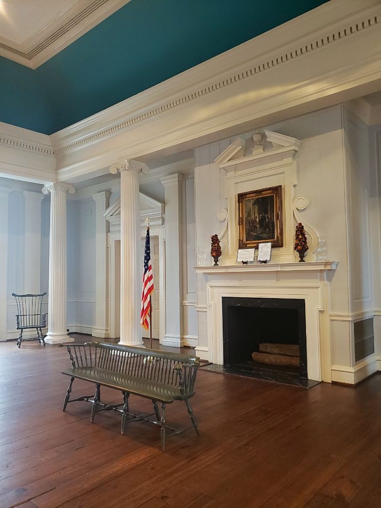 upper room of charleston's exhange building