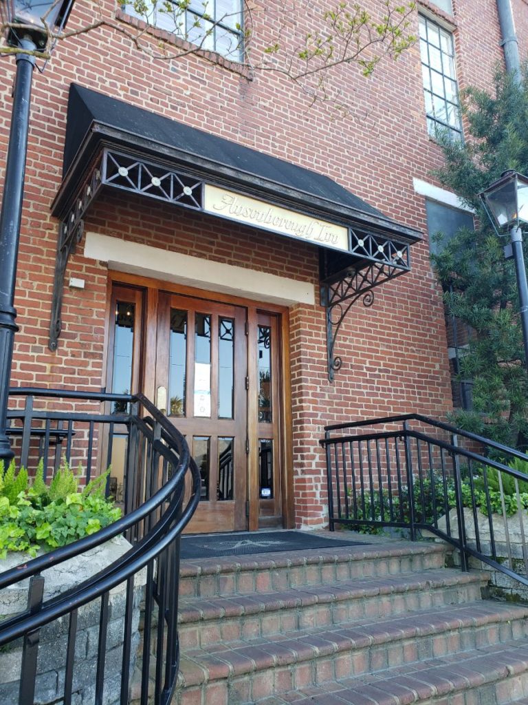 brick steps in front of the ansonborough inn